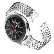 Stainless Steel Strap Band For Samsung Galaxy Watch 46Mm / S3 Classic Frontier Silver Watch Bands