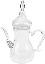 UTHCLO Glass Transparent Tea Pot Heat Resistant Decorative Teapot with Infuser for Loose Leaf and Scented Tea for Home Office Gifting