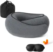 Travel Pillow, Memory Foam Neck Pillow Head Support Soft Pillow for Sleeping Res
