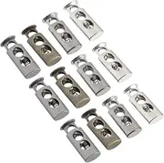 ULDIGI 20pcs Metal Buckle Bendable Heavy Duty Bungee Cords Cord Locks Drawstrings Stoppers Drawstring Stops Cord Lock Toggle Rope Toggle Lace Stopper Switch Loaded Fasteners for Cord