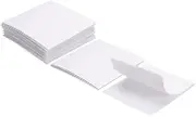 sourcing map 12set Hook and Loop Strips with Adhesive 4.3"x4.3" Double Sided Hook and Loop Tape Nylon Self Sticky Fastener for Home Office Car, White