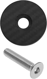 SING F LTD Carbon Fiber Headset Top Cap with Steel Screw M6 x 35mm for 1-1/8 Inch Bicycle Steering Tubes MTB Road Bike Parts Cycling Components