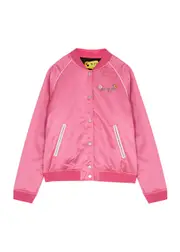 Off-white Kids Funny Flowers Satin Bomber Jacket (12-14 Years) - Pink - 14YR (14 Years) 14YR (14 years)