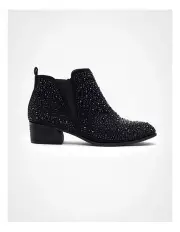 [Taking Shape] Bling Ankle Boot in Black