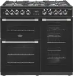 Belling 90cm Dual Fuel Upright Cooker Black