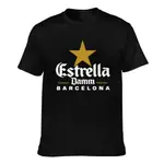 新奇 T 恤 ESTRELLA DAMM BARCELONA 有趣的圖案印花 T 恤