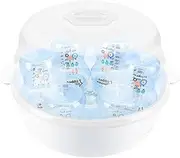 Microwave Steam Steriliser - Efficient Baby Bottle Microwave Cleaner | Convenient Breastfeeding Storage Steamer | Baby Tableware Cleaning for Breast Pump Parts & Toddler Accessories