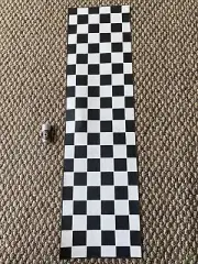 Grip Tape Checkered Vans Pattern 9”X33” & Abec 9 Runner Bearings Set Of 8
