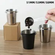 51 53 58mm Stainless Steel Coffee Dosing Cup Sniffing Mug For Espresso Machine