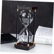 Large Sand Timer, Hourglass Timer 60 Minutes,Vintage Wooden Hour Glass