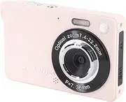 50MP Digital Camera, 1080P Video & Auto Focus Video Camera, 2.8" HD Anti-Shake Compact Camera for Vloggers, Students (Pink)