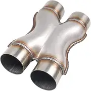 2.5 Inch X Pipe Exhaust 2 1/2 In Exhaust X Pipe Outlet Stainless Steel 409 (X Pipe, 2.5''~Dual 2.5In)