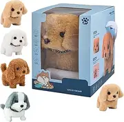 2025 New Realistic Robot Puppy, Nicoo - My Realistic Robot Puppy, Electronic Interactive Stuffed RobotDog, Ai Robotic Dog, Walking, Barking, Tail Wagging (Golden Retriever)
