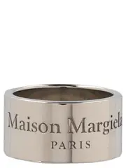 [Maison Margiela] Maison Margiela-Logo Ring Gioielli Silver-Uomo 6