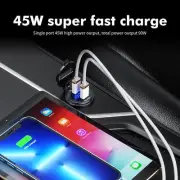 Dual QC 3.0 USB + PD 12v/24v Type-C Fast Car Charger Socket Power Adapter L0N8