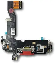 Smartex® Charging Socket with Flex Cable Compatible with iPhone 12/12 Pro - Dock Connector Red