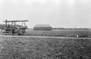 Steam Ploughing with Traction Engine Pulling Ploughs Werribee 1910 OLD PHOTO