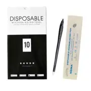 10pcs/Box Microblading Disposable Pen 18U 0.18mm Shape For Semi Permanent Makeup