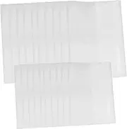 GARIOUANS 20Pcs Clear Book Covers for Textbooks Sleeves for School Books and Tear Resistant Book Protector Included for Exercise Books