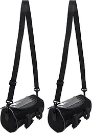 Binxind 2X Outdoor Bicycle Handlebar Bag Mountain Bike Screen Mobile Phone Head Bag Outdoor 5L Multifunctional Bag (Black)