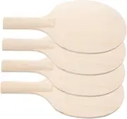 ULDIGI Create Your Own Style 4 Pack Unpainted Wooden Table Tennis Paddles for DIY Projects