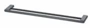 Oliveri MADRID DOUBLE TOWEL RAIL Rounded Edge MATTE BLACK- 650mm Or 800mm