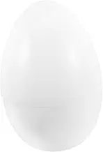 MAGICLULU Easter Shell Clear Fillable Ornaments Eggbeater Inflatable Empty Gumball Containers Water Mat Doodle Color Pin Triangle Cardboard Easter Egg Party Supplies White Plastic