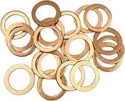 30PCS Oil Drain Plug Gasket,14mm Copper Oil Crush Washer Compatible with Oil Drain Plug Washer Gaskets Seals Replace# 007603-014106