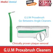 GUM Proxabrush Go-Betweens - Angled Interdental Brushes, Brush Braces cleaner