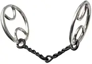 Showman Stainless Steel Divided O-Ring Sweet Iron Snaffle Bit