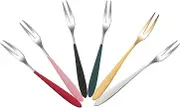6Pcs Luxury Dessert Forks Elegant Fruit Cake Forks for Restaurant Bistro and Party Use Ergonomic Design Smooth Surface for Appetizers and Desserts