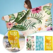Absorbent And Portable Microfibre Travel Beach Towel Women's Men's Sandproof