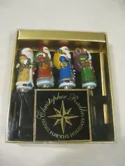 Christopher Radko Pate Knives Cheese Spreaders (4) Hand Painting NIB