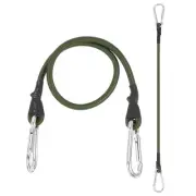 23.6" Bungee Cords 2Pcs Heavy Elastic Bungee Rope with Aluminum Alloy Hooks