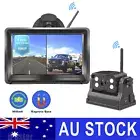 Wireless Reversing Camera 9600mA Battery Magnetic Base 5" Monitor Dual Screen RV