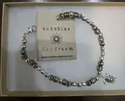 9" to 10" ADJUSTABLE SEA TURTLE ANKLE BRACELET w/3mm BEADS