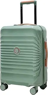 [XIQUMOPAX] Lightweight Luggage with Lock & Port, One Color, Green