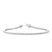 2.0 ct. tw. Classic Four-Prong Natural Diamond Tennis Bracelet in 14K White Gold