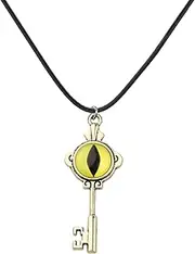 [KEYCHIN] Funny Owl House Amity Key Moon Necklace Luz And Amity Gifts Owl Amity Cosplay Jewelry Owl House Merchandise