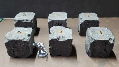 Concrete Barricade Scatter Terrain For 40K, Trench Crusade, Etc