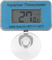 Aquarium Thermometer LCD Digital Fish Tank Thermometer with Suction Cup Test Range for Tropical Fish Tanks Grass Tanks Tortoise Tanks