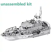 1:100 Scale Lifeboat Model 3D Metal Unassembled Kit DIY Display Souvenir Toy