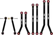 INJORA Aluminum High Clearance 4 Links Set for 1/24 Axial SCX24 GX470 RC Crawler Upgrade(Black)