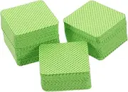 VICASKY 1080pcs Wipe Cotton Pad Extension Glue Wipes Nail Salon Supplies Nail Polish Remover Pads Lint Lash Glue Wipes Square Cotton Pads Nail Remover Pads Bottle Wipes Plastic Green
