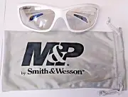Smith & Wesson SW103-90 White Full Frame / IO Lens Shooting Glasses