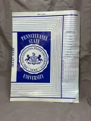 Penn State University Vintage Paper Book Cover Unused 1967 Pennsylvania PA