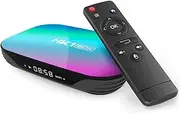 Android TV Box, HK1 RBOX Android 9.0 Set Top Box 4GB RAM/128GB ROM S905X3 Quad-Core with 2.4G WiFi 100/1000M Ethernet, Support H.265/3D/8K Ultra HD/BT 5.0/HDMI 2.0 Smart TV Box,4gb+64gb