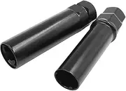 2 Piece 6 Spline & 7 Spline Lug Nut Key, Spline Lug nut Socket Wheel Lock Replacement Tool for Aftermarket Wheels Compatible with 14x1.5, 14x2.0, 9/16inch, 12x1.5, 12x1.25, 1/2 inch Lug Nuts