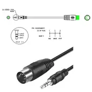 5-pin Din Plugs Male To 3.5mm 1/8 Inch Male Plug Stereo Plugs Converter Cable Wear-resistant 5-pin Din-male Cable
