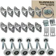 Surpass Garage Door Hardware Kit Roller/Hinge/Top Bracket/Wire Rope (for 8'